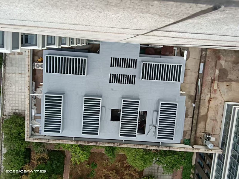 湖南省食品药品检验检测基地空调主机降噪